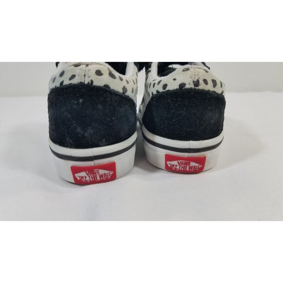 Vans Old Skool Dots Animal Print Sneakers Toddler Size 5 Black & White - Picture 6 of 8